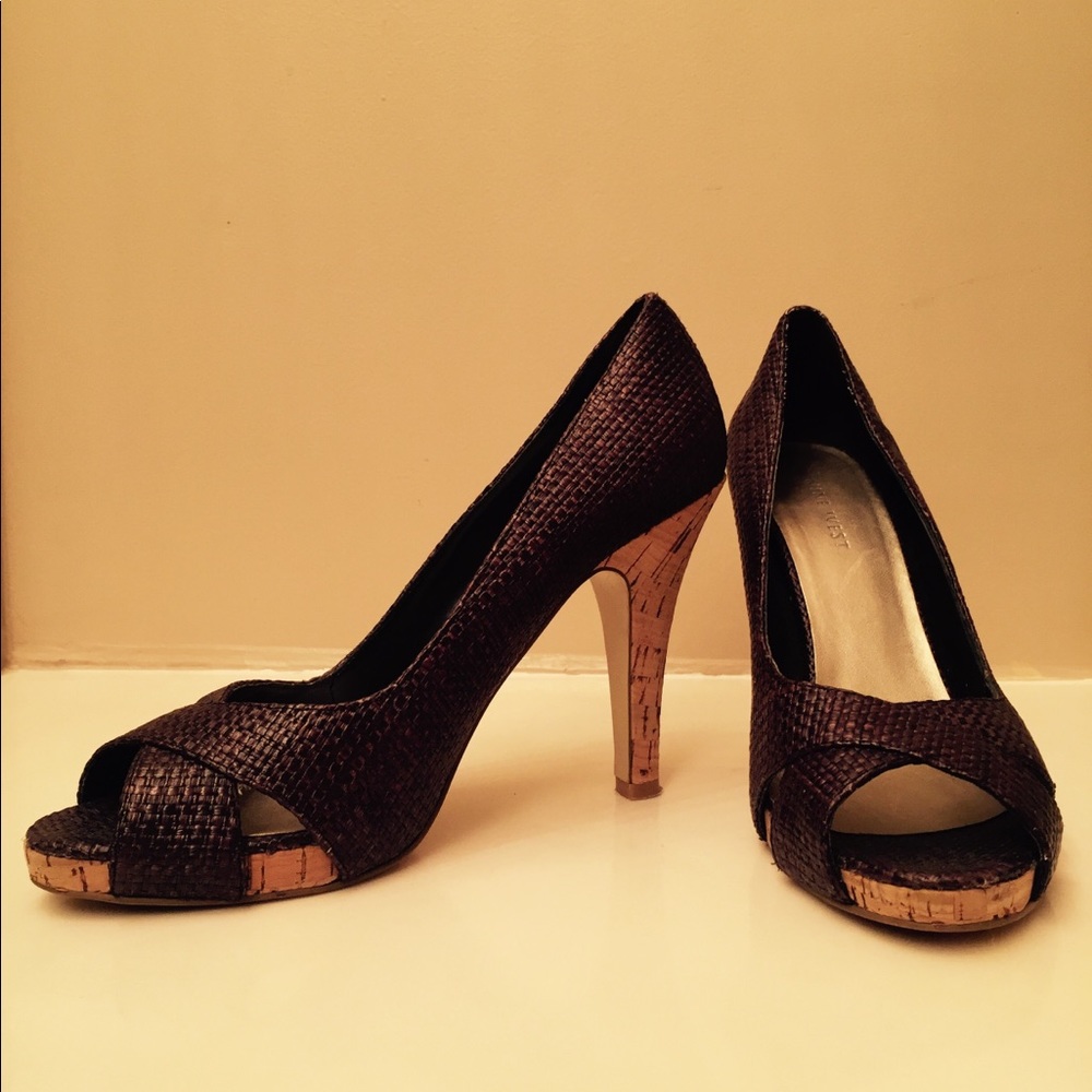 Nine West brown heels